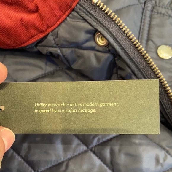 NWT Banana Republic quilted navy field vest - Picture 12 of 16